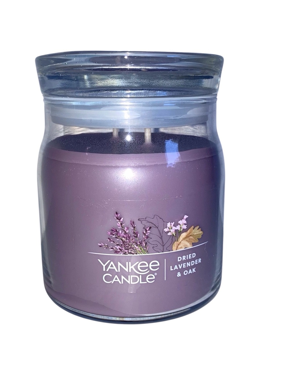 Yankee Candle Purple Dried Lavender & Oak Jar Candle - Dual Wick